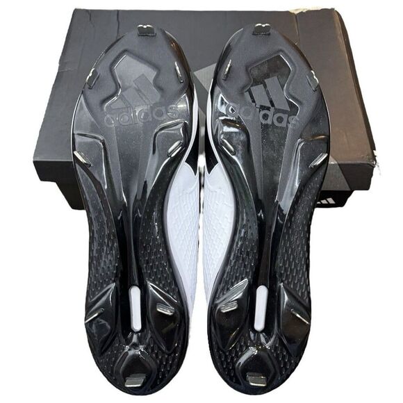 Adidas Mens Icon 8 Baseball Cleats Black White Metal Molded Cleats Size 17 NWT - Picture 5 of 8